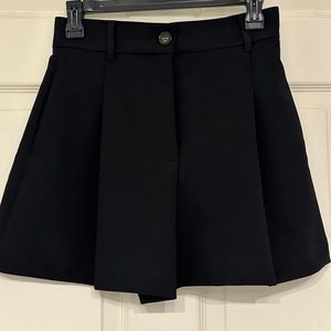 Zara high waisted pleated shorts
